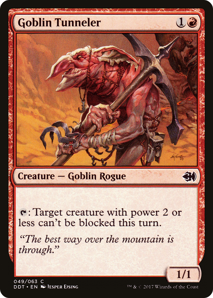 Goblin Tunneler (DDT-049) [Duel Decks: Merfolk vs. Goblins]
