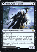 Egon, God of Death // Throne of Death (PRE-92S) [Kaldheim Promos] Foil