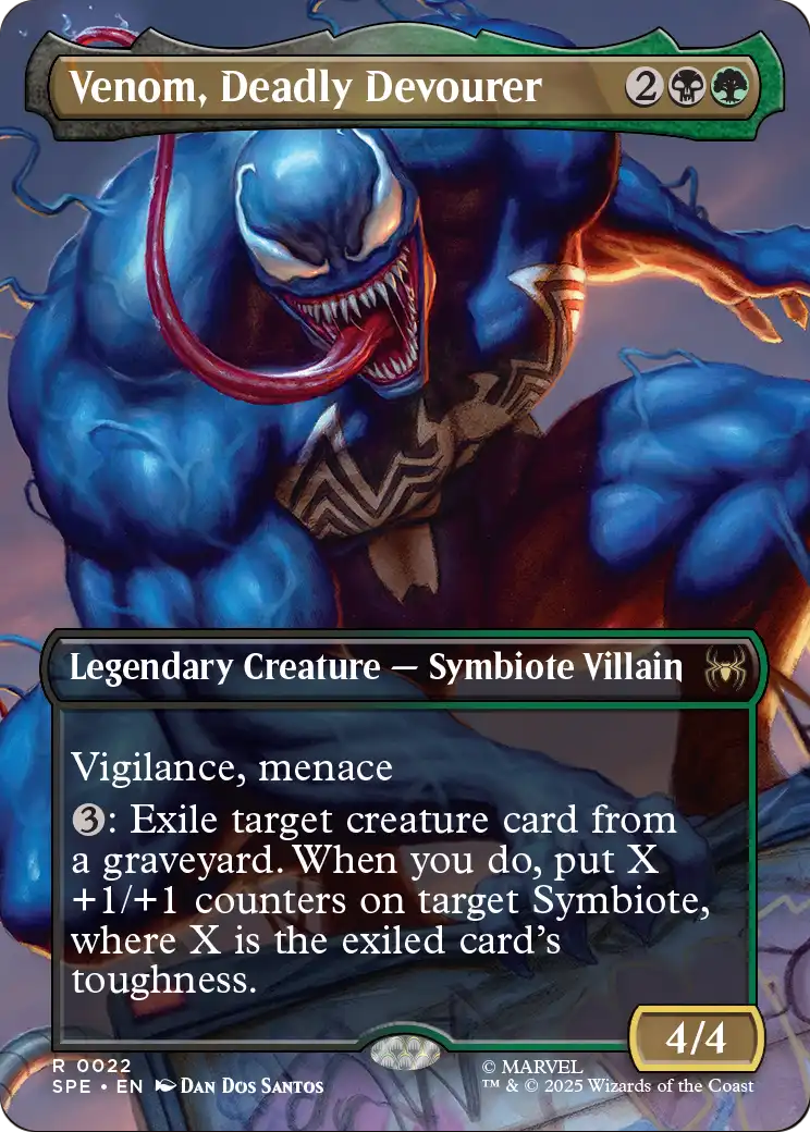 Venom, Deadly Devourer (Borderless) (SPE-022) [Marvel's Spider-Man: Eternal-Legal]
