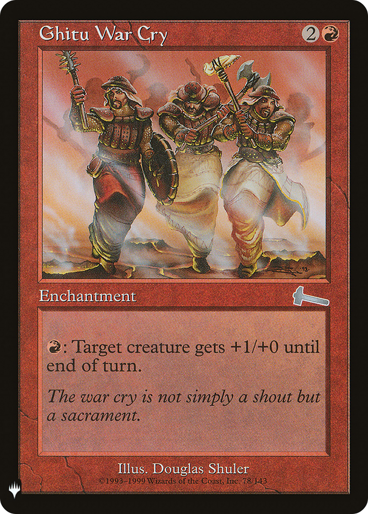 Ghitu War Cry (LIST-ULG-78) [The List]