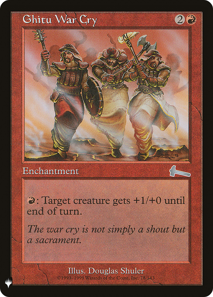 Ghitu War Cry (LIST-ULG-78) [The List]