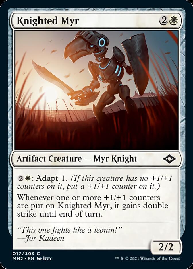 Knighted Myr (MH2-017) [Modern Horizons 2] Foil