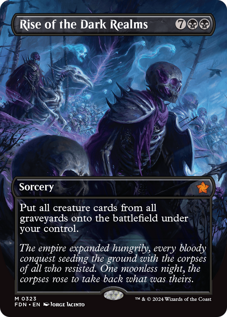 Rise of the Dark Realms (FDN-323) [Foundations] (Borderless) Foil