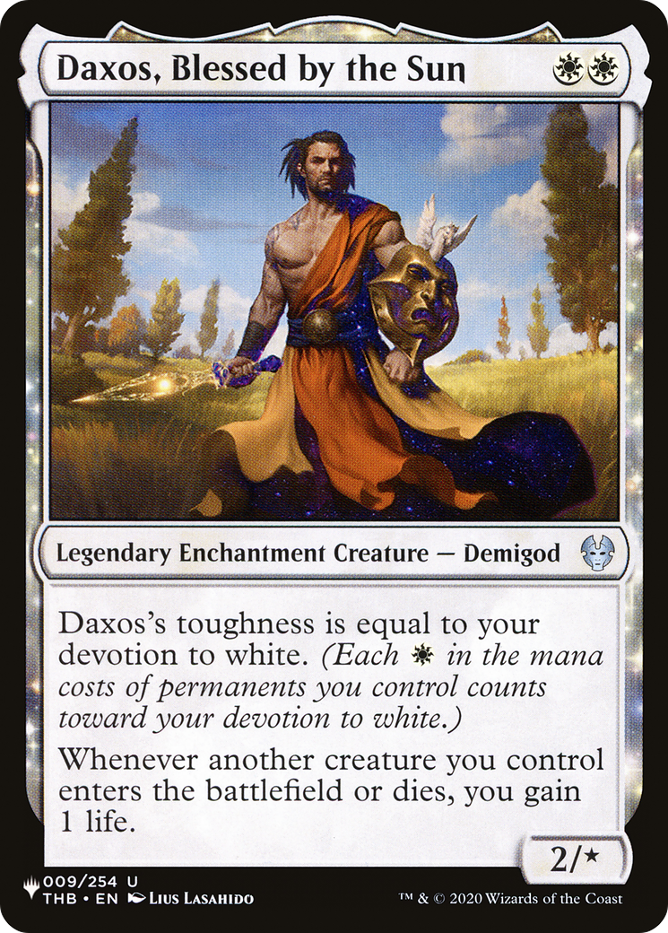 Daxos, Blessed by the Sun (LIST-THB-9) [The List]: (enchantment)