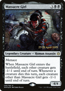 Massacre Girl (PRE-99S) [War of the Spark Promos] Foil