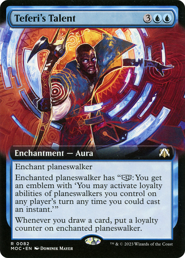 Teferi's Talent (Extended Art) (MOC-082) [March of the Machine Commander] Foil
