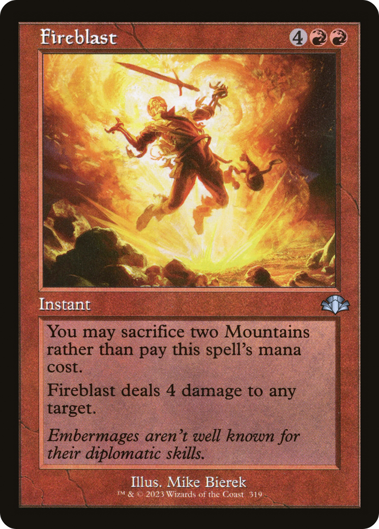 Fireblast (DMR-319) [Dominaria Remastered] Foil