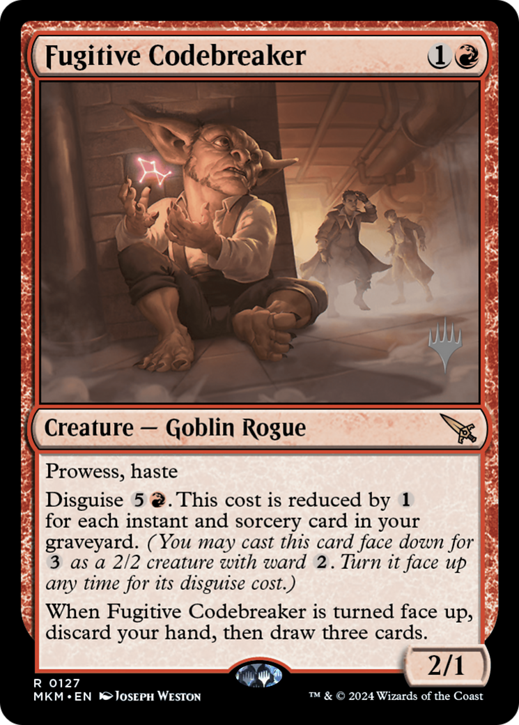 Fugitive Codebreaker (PPMKM-127P) [Murders at Karlov Manor Promos] Foil