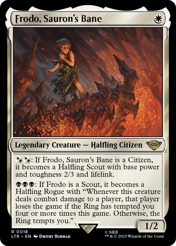 Frodo, Sauron's Bane (LTR-018) [The Lord of the Rings: Tales of Middle-earth] Foil