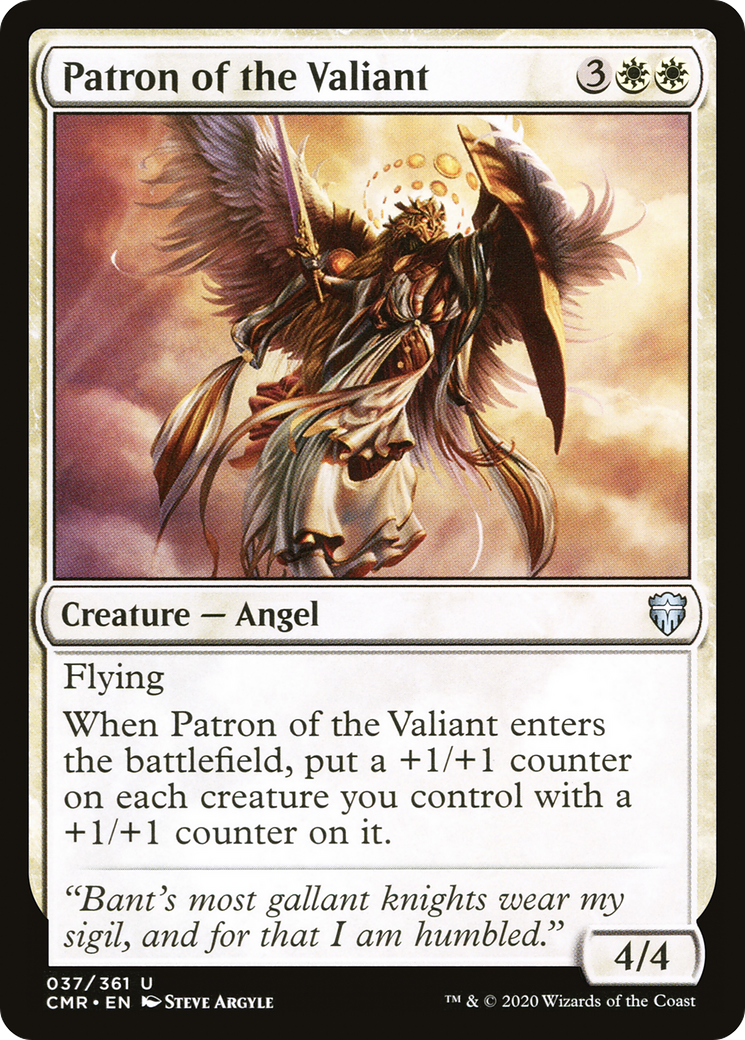 Patron of the Valiant (CMR-037) [Commander Legends]