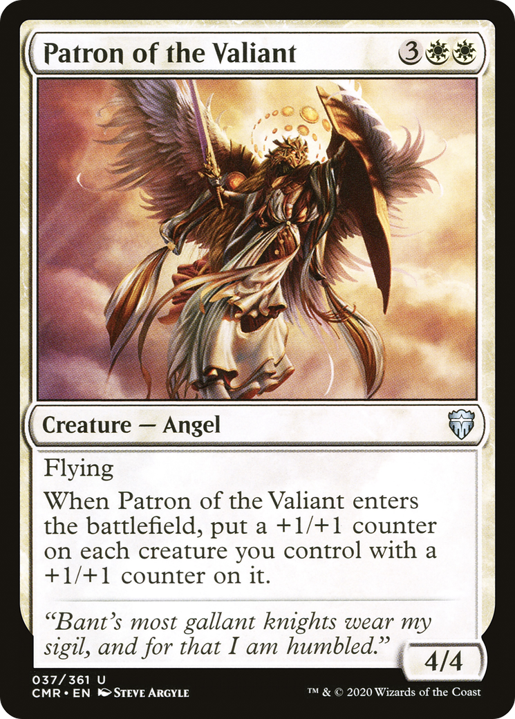 Patron of the Valiant (CMR-037) [Commander Legends]