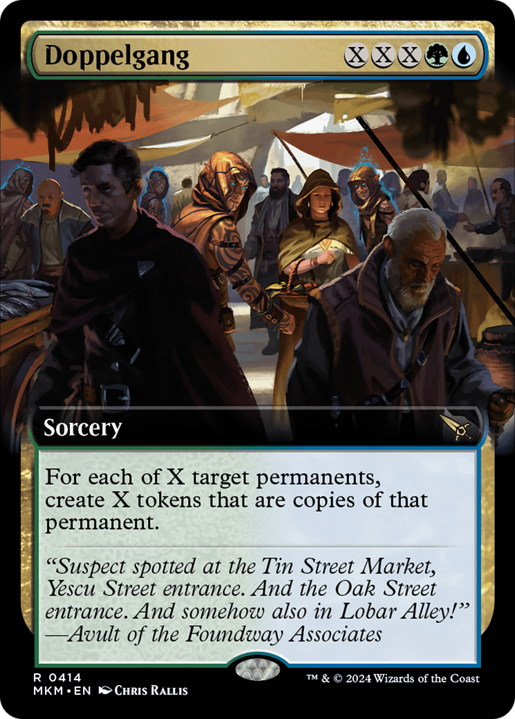 Doppelgang (MKM-414) [Murders at Karlov Manor]: (Extended Art) Foil