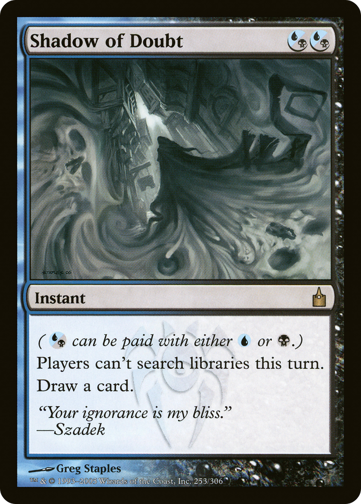 Shadow of Doubt (RAV-253) [Ravnica: City of Guilds] Foil