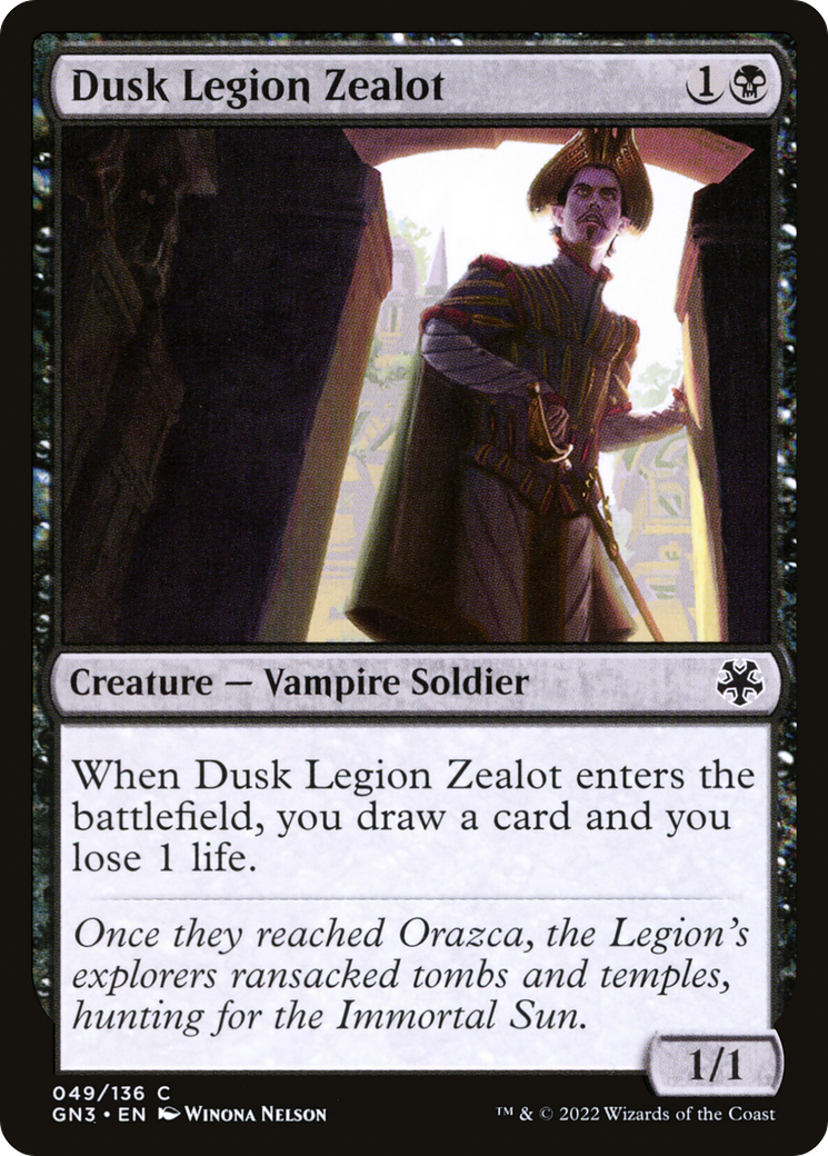 Dusk Legion Zealot (GN3-049) [Game Night: Free-for-All]