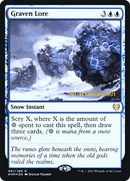 Graven Lore (PRE-61S) [Kaldheim Promos]: (snow) Foil
