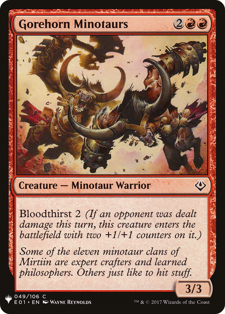 Gorehorn Minotaurs (LIST-E01-49) [The List]