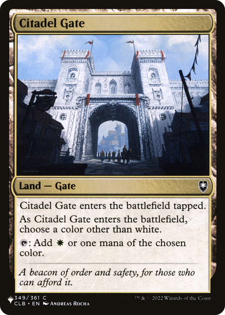 Citadel Gate (LIST-CLB-349) [The List]