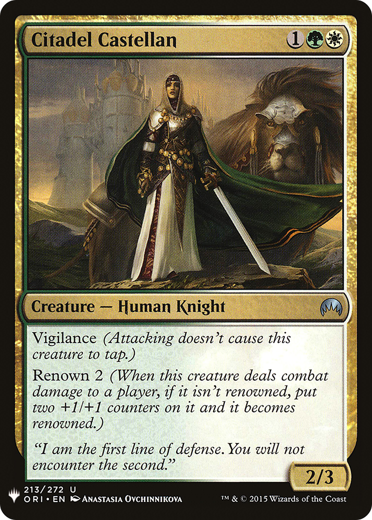 Citadel Castellan (LIST-ORI-213) [The List]