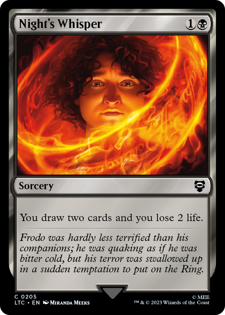 Night's Whisper (LTC-205) [Tales of Middle-earth Commander]