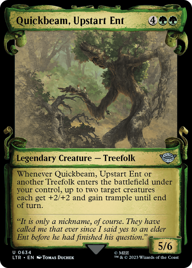 Quickbeam, Upstart Ent (LTR-634) [The Lord of the Rings: Tales of Middle-earth]: (Showcase) Foil