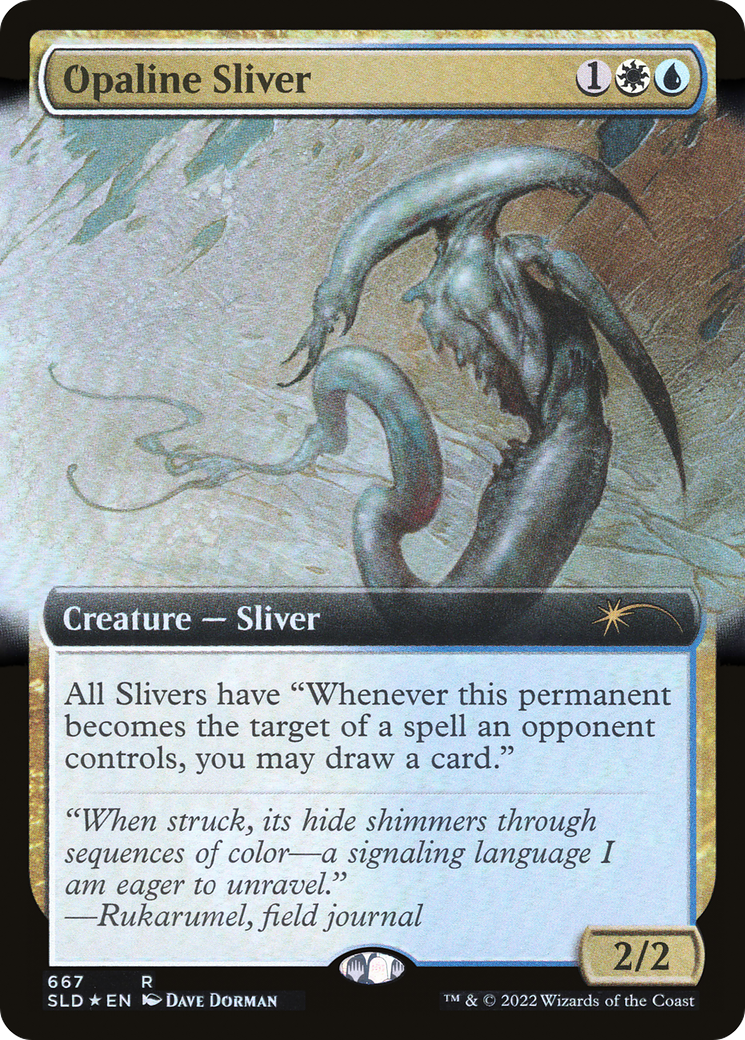 Opaline Sliver (Extended Art) (SLD-667) [Secret Lair Drop] Foil