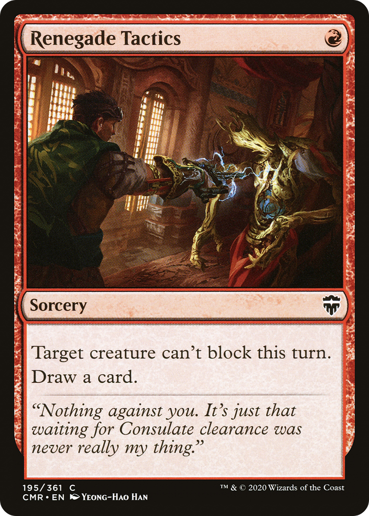 Renegade Tactics (CMR-195) [Commander Legends] Foil
