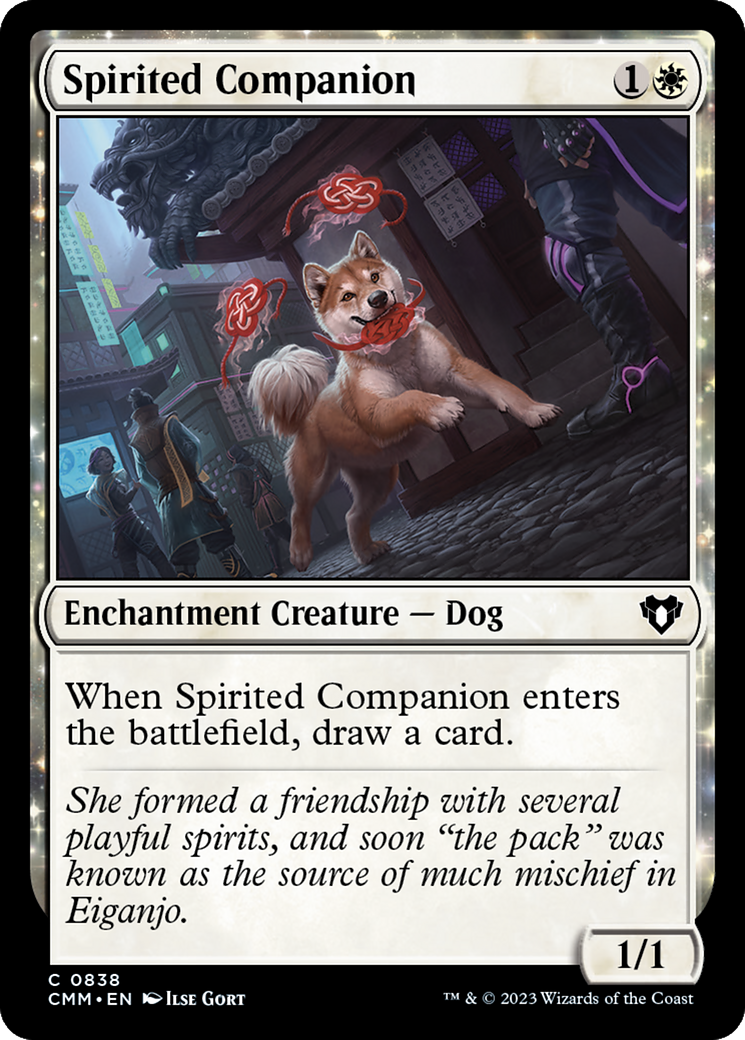 Spirited Companion (CMM-838) [Commander Masters]: (enchantment)