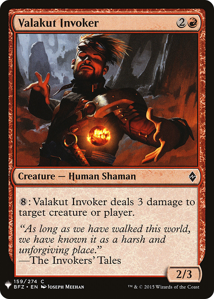 Valakut Invoker (LIST-BFZ-159) [The List]