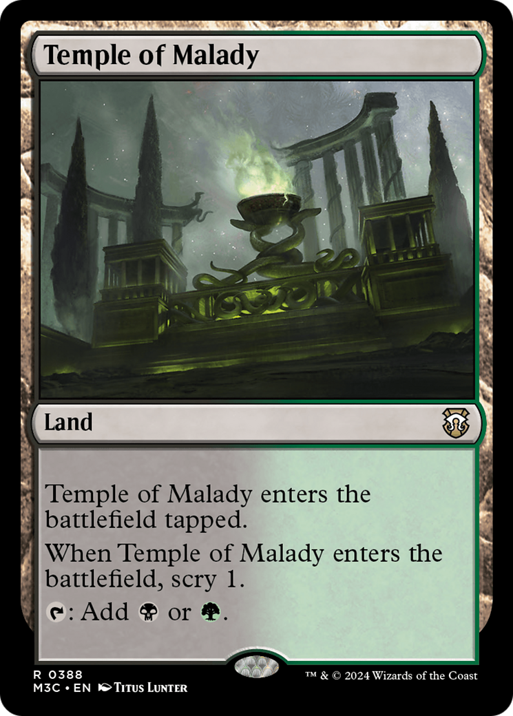 Temple of Malady (M3C-388) [Modern Horizons 3 Commander]
