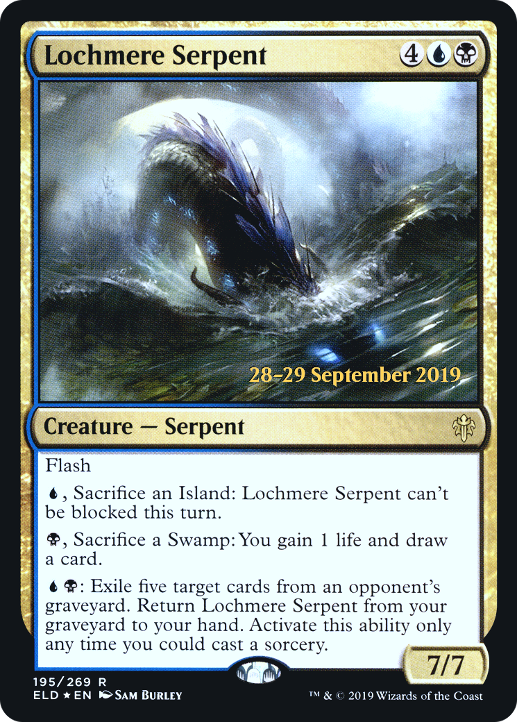 Lochmere Serpent (PRE-195S) [Throne of Eldraine Promos] Foil
