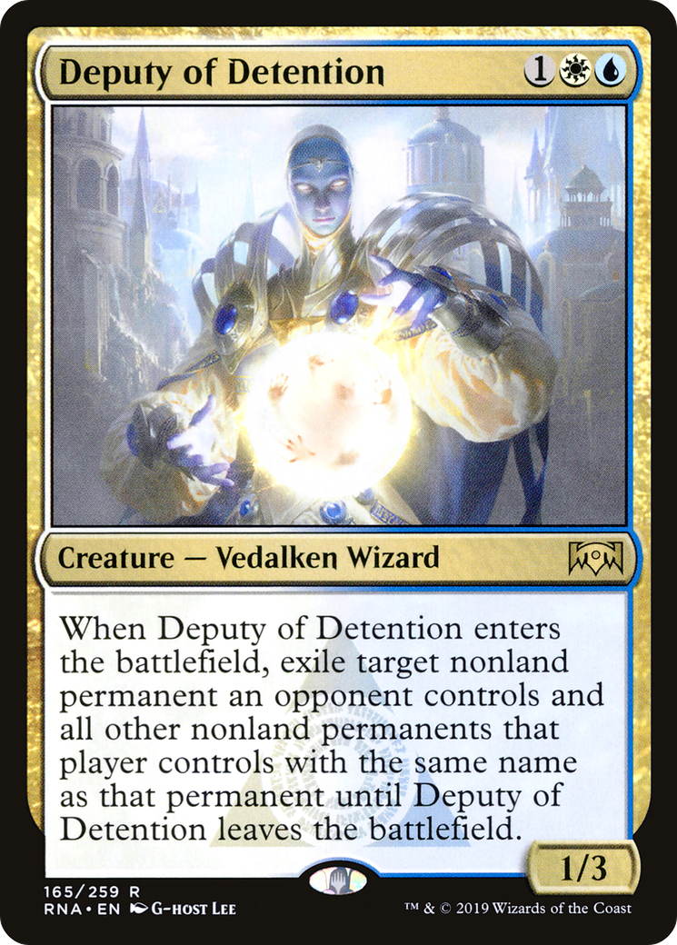 Deputy of Detention (RNA-165) [Ravnica Allegiance] Foil