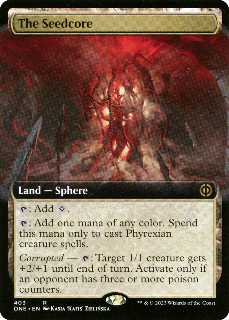 The Seedcore (Extended Art) (ONE-403) [Phyrexia: All Will Be One]