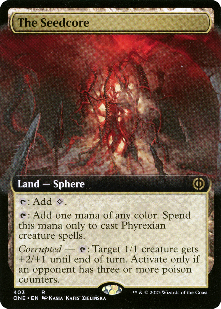 The Seedcore (ONE-403) [Phyrexia: All Will Be One]: (Extended Art) Foil
