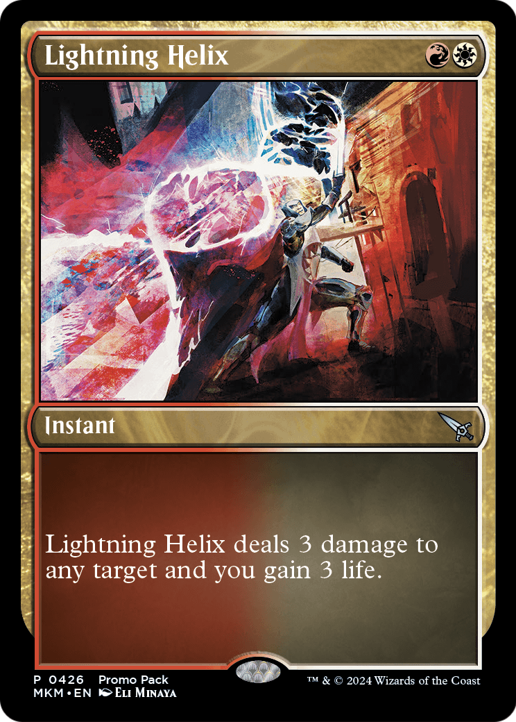 Lightning Helix (PPMKM-426) [Promo Pack: Murders at Karlov Manor]