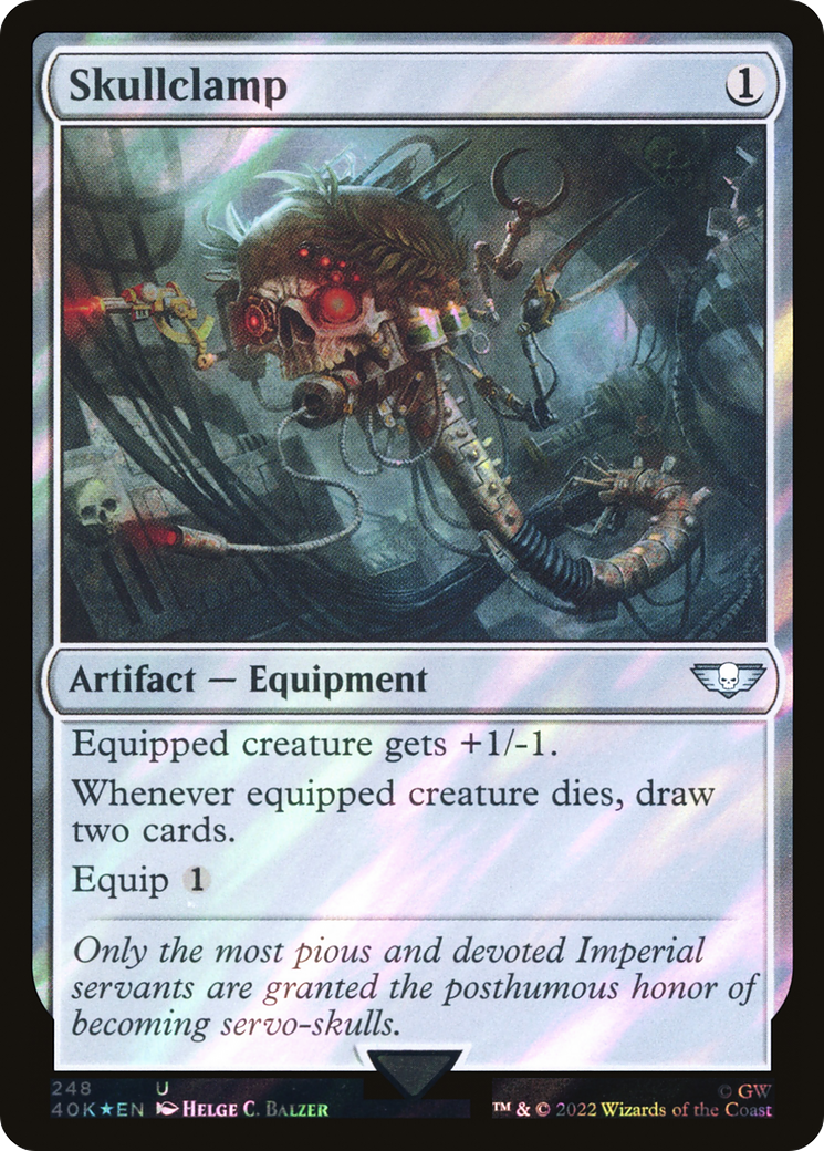 Skullclamp (Surge Foil) (40K-248) [Warhammer 40,000 Commander] Foil