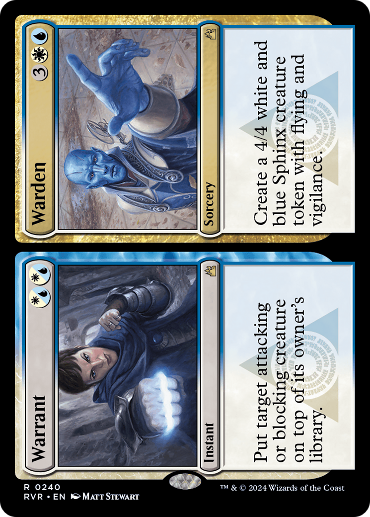 Warrant // Warden (RVR-240) [Ravnica Remastered]