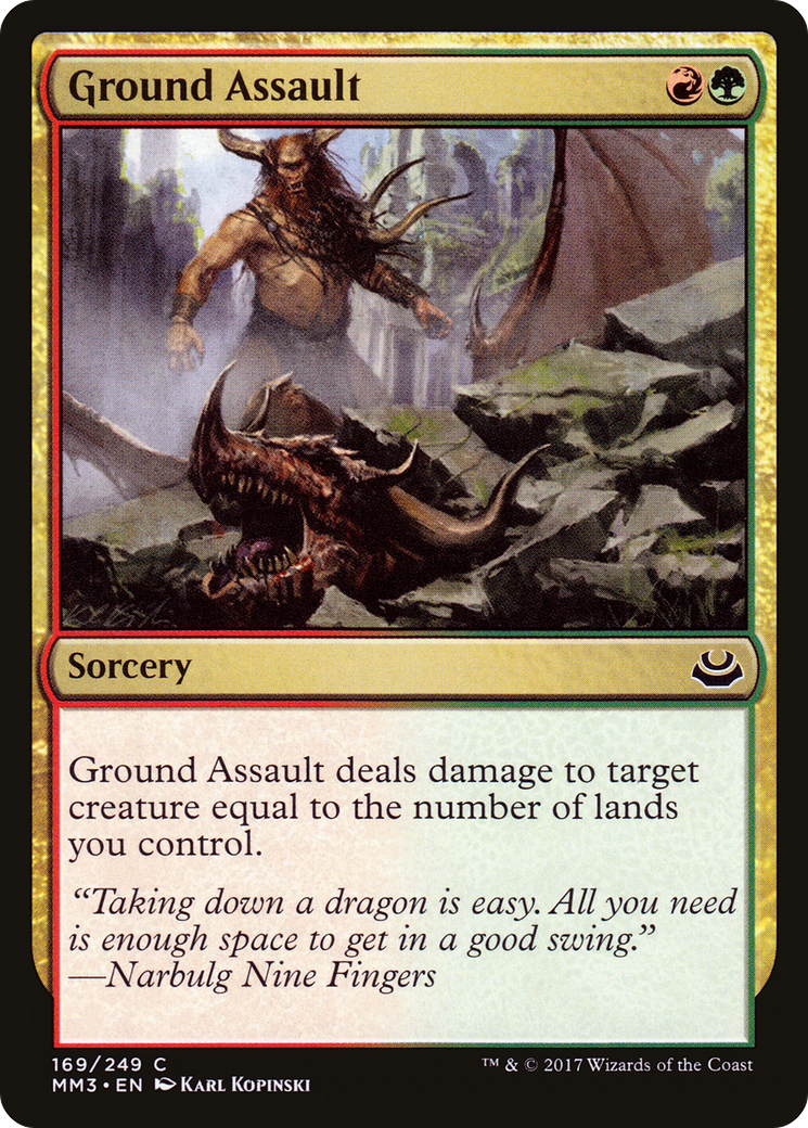 Ground Assault (MM3-169) [Modern Masters 2017] Foil