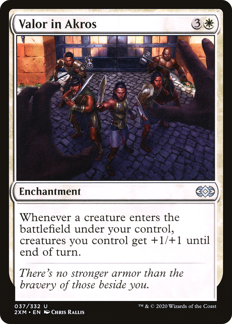 Valor in Akros (2XM-037) [Double Masters] Foil
