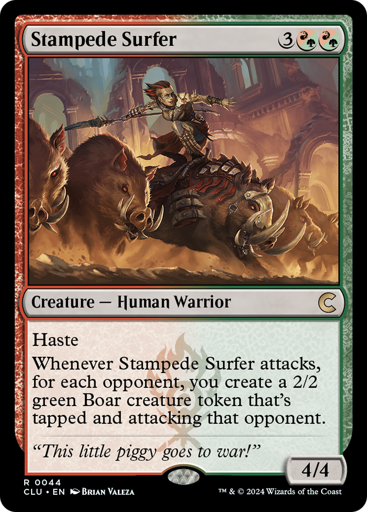 Stampede Surfer (CLU-044) [Ravnica: Clue Edition]