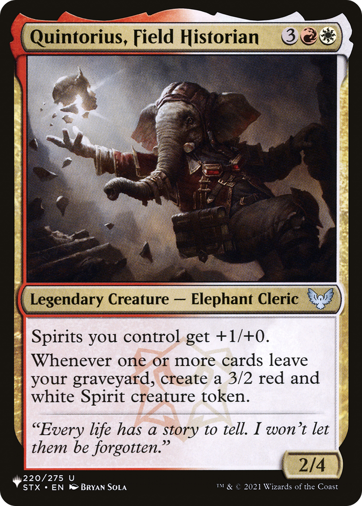 Quintorius, Field Historian (LIST-STX-220) [The List]