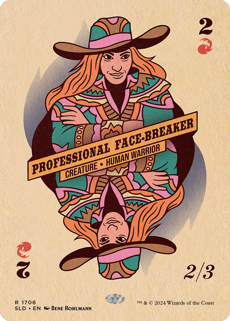Professional Face-Breaker (SLD-1706) [Secret Lair Drop] (Borderless)