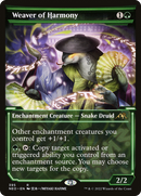 Weaver of Harmony (NEO-395) [Kamigawa: Neon Dynasty]: (Showcase) Foil