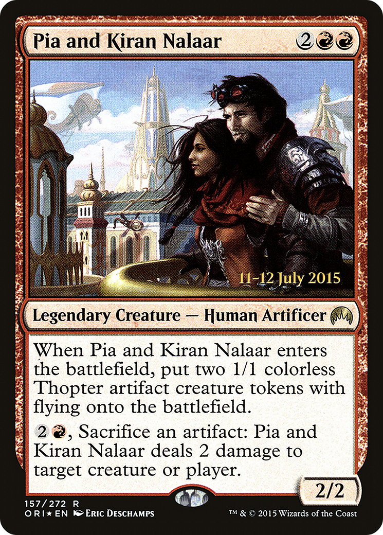 Pia and Kiran Nalaar (PRE-157S) [Magic Origins Promos] Foil