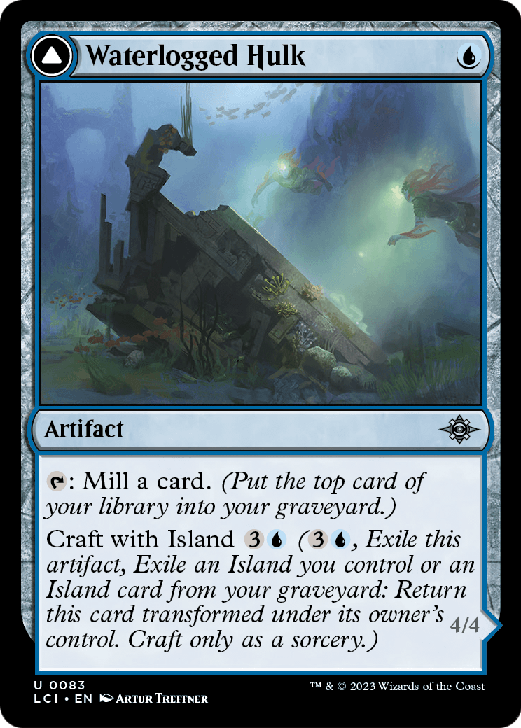 Waterlogged Hulk (LCI-083) [The Lost Caverns of Ixalan] Foil
