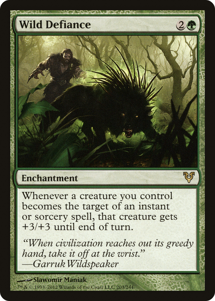 Wild Defiance (AVR-203) [Avacyn Restored]
