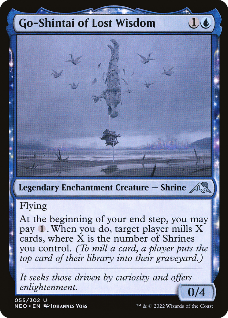 Go-Shintai of Lost Wisdom (NEO-055) [Kamigawa: Neon Dynasty] Foil