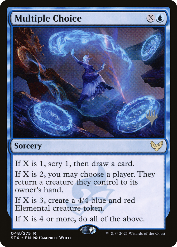 Multiple Choice (PPSTX-48P) [Promo Pack: Strixhaven: School of Mages Promos]