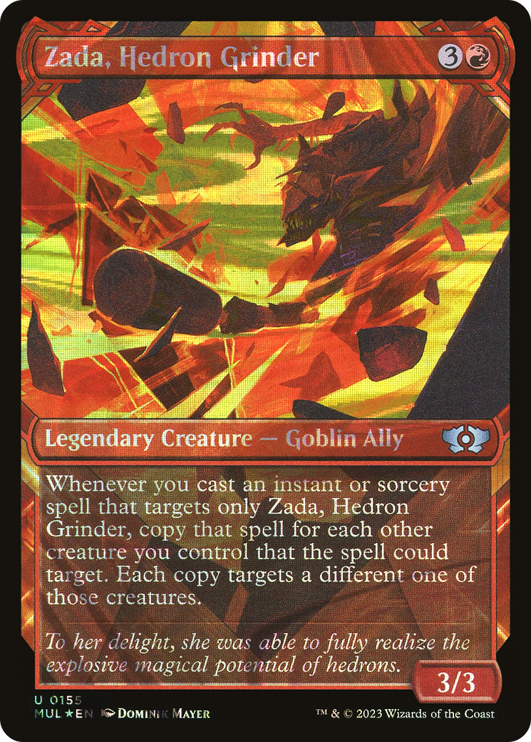 Zada, Hedron Grinder (MUL-155) [Multiverse Legends]: (Showcase) Foil