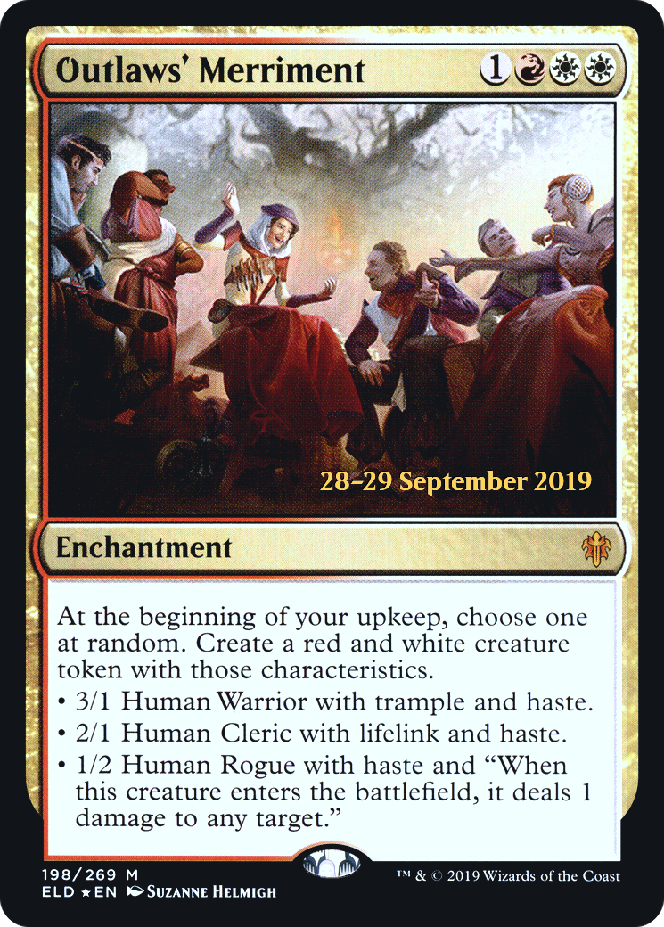 Outlaws' Merriment (PRE-198S) [Throne of Eldraine Promos] Foil