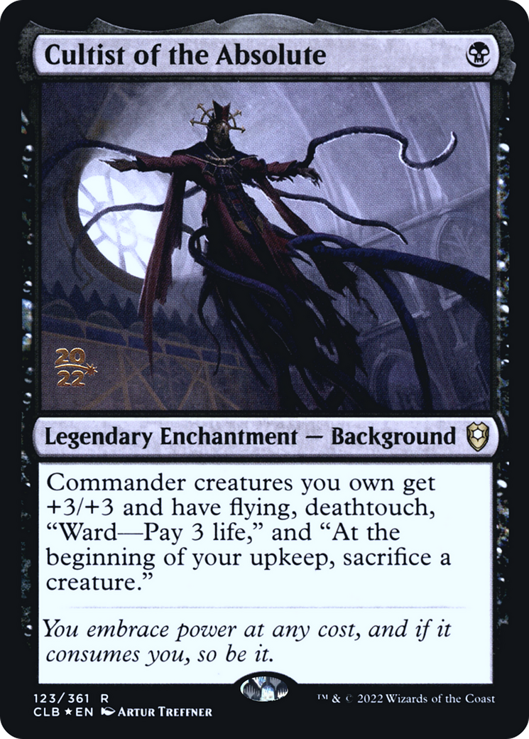 Cultist of the Absolute (PRE-123) [Battle for Baldur's Gate Promos] Foil
